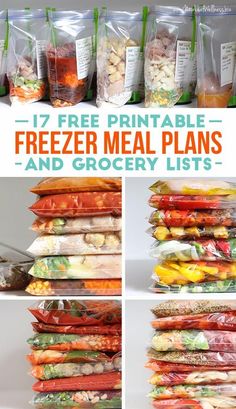 freezer meal plans and grocery lists are great for the whole family to have on hand