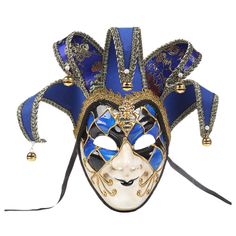 PRICES MAY VARY. 【 】Women Masquerade Venetian Masks are made of synthetic material. Sturdy, durable and reusable. Lightweight and will not put any burden on your head. The perfect Halloween party! 【Unique Design】The Halloween is designed with unique Venetian elements, every detail is perfect after artificial processing, and it looks lifelike. Fun and mysterious Venetian masks will make you unique at a party, dance or rave! 【Mask Size】All masks are about 44 x 16 x 10cm in size, suitable for the h Masquerade Mask Full Face, Venetian Costumes, Jester Mask, Carnival Art, Christmas Fancy Dress, Venice Mask, Venetian Masquerade Masks, Clown Halloween, Halloween Ball