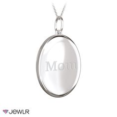 Beautiful and classic, this oval locket necklace features places for two photos and a snap-clasp closure. Personalize yours with meaningful engravings and upload your photos to be printed and inserted, or add your own at home. This treasured keepsake pendant is available in sterling silver, 18K gold-plated silver, and 10K white or yellow gold with a choice of matching chains.

We will print your photos on your choice of photo-quality paper or sterling silver metal, cut them to fit, and carefully Personalized Oval Pendant Jewelry, Classic Personalized Oval Pendant Necklace, Classic Oval Pendant Personalized Necklace, Classic Personalized Oval Pendant Jewelry, Classic Jewelry With Engraving Option For Mother's Day, Personalized Oval Pendant Jewelry For Keepsake, Classic Oval Keepsake Jewelry, Engraved Sterling Silver Locket Necklace For Mom, Personalized Oval Locket Pendant