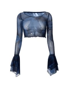 Techno Fashion, Sheer Mesh Top, Street Y2k, Mesh Crop Top, Mesh Blouse, Punk Grunge, Cropped Flares, Crop Blouse, Pink Blouse