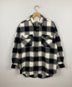 *ITEM: Vintage The Spirited Pedoni Style Check Checkered Flannel Striped Border Flannel Shirts Streetwear Outfits Shirt Button Down  Flannel Size L *ITEM DETAILS: 👇🏻 Please be aware that all vintage items will usually show a few signs of wear or fading due to age, but anything visible such as stains or holes, and serious flaws have been photographed.For any further information on this item please contact us and we will be happy to help. *SIZE: LARGE *ACTUAL SIZE MEASUREMENT: 👇🏻 *PIT TO PIT(W Classic Plaid Button-up Shacket, Plaid Shirt With Buttons For Winter, Classic Long Sleeve Flannel Shirt, Classic Button-up Flannel Tops, Classic Flannel Button-up Top, Classic Winter Plaid Top, Classic Winter Flannel Shirt With Button Closure, Classic Winter Flannel Top, Vintage Flannel Button-up Shirt