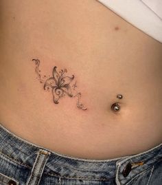 #fashion, #style, #outfitinspiration, #beauty# tattos #minimalist tattos Low Belly Tattoos For Women, Lower Back Tattoos Flower, Pretty Nature Tattoos, Small Tattoos On Hip, Tattoos For Women Color, Small Stomach Tattoos Women, Side Waist Tattoo, Small Hip Tattoo, Vietnamese Tattoo