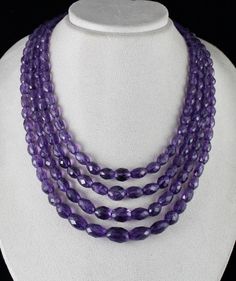 PRODUCT DETAILS LINE 4/CTS 911 NATURAL AMETHYST FACETTED BEADS ALL NATURAL GEMSTONE SIZES OF THE BEADS ARE FROM 15 MM TO 6 MM OUTER LENGTH OF THE NECKLACE IS 22 INCHES INNER LENGTH OF THE NECKLACE IS 17 INCHES BEST PRICE OFFERED NOTE - #You will receive the same product you see in picture. #DEAR BUYERS PLEASE FEEL FREE TO ASK QUESTIONS #WE WILL BE GLAD TO ANSWER & SOLVE QUERY REGARDING THIS PRODUCTS #RETURN POLICY Every piece of jewellery and inputs (gem stones, diamonds, making and setting) is Gem Stones, Multi Strand Necklace, Strand Necklace, Multi Strand, That Way, The Necklace, Natural Gemstones, Necklace Etsy, Return Policy