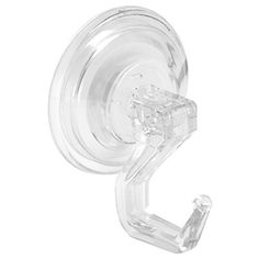 an image of a clear glass hook on a white background