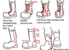 how to draw boots step by step