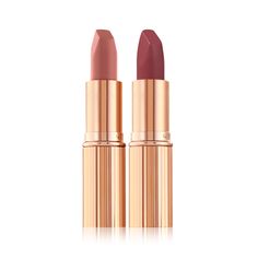 Matte Revolution Pillow Talk duo open Charlotte Tilbury Pillow Talk Lipstick, Nude Pink Lipstick, Pillow Talk Lipstick, Charlotte Tilbury Pillow Talk, Coral Lipstick, Coral Lips, Perfect Lipstick, Hydrating Lipstick, Magical Makeup