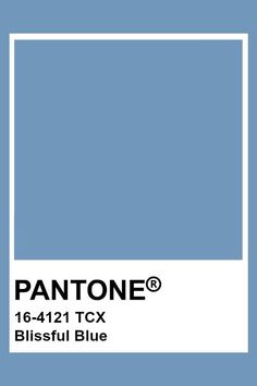 the pantone blue color is shown