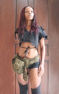 Sorcerer  Hip Belt ~ with lots of pockets Hip Bag Outfit, Hippie Goth, Festival Belt, Tactical Wear, Fairy Festival, Yes I Can, Leather Hip Bag, Pixies Fairies, Waist Pouch