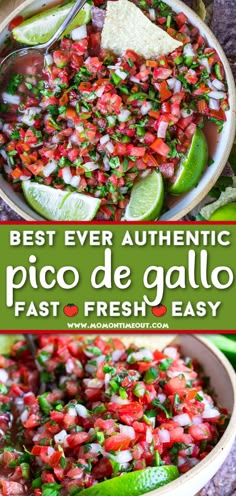 the best ever authentic pico de gallo fast and fresh easy