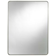 Modern Rectangular Mirror, Brushed Brass-Accessories-High Fashion Home Master Bath Design, Modern Hollywood Regency, Modern Wall Mirror, Dresser Mirror, Accent Mirror, Furniture Modern, Rectangle Mirror, Mirrors For Sale, Rectangular Mirror