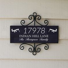 Our Personalized Faux Wood Pattern Address Sign is a great addition to your home decor. Engraved Name Plates, Word Art Design, Dark Wood Stain, Address Numbers, Sign Stencils