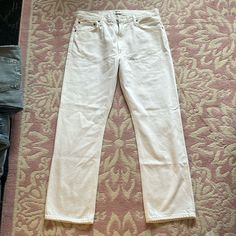 Nwt Agolde Mia Mid Rise Straight In Element Size 25 Brand New No Flaws Measurements A Upon Request Offers Welcomed S Great Gift For Holidays Agolde Mia Jeans, 90s Style Jeans, Agolde Jeans, Straight Crop Jeans, Jeans Button, Straight Fit Jeans, Dark Wash Jeans, Cropped Jeans, Jeans Style