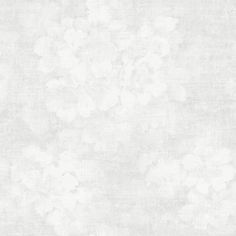 a white wallpaper with flowers on the top and bottom half, in shades of gray