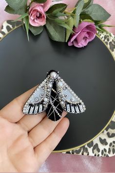 Handmade Butterfly Brooch,Customized Gift Jewelry,Silver Moth Accessory,Crystal Gift For Christmas,Embroidered Black Bug,Personalized Pin Embroidered Silver Butterfly Brooch Size is about 6 cm Made with high quality materials İ can make your personalized design as a brooch Don't miss discount over 200 Usd All my brooch sending in special gift box You can send me message for your special questions Silver Brooches For Christmas Party, Silver Christmas Party Brooches, Silver Christmas Party Brooch, Silver Butterfly Brooch For Party, Silver Embellished Brooches For Gift, Handmade Butterfly, Dusty Miller, Crystal Accessories, Butterfly Brooch