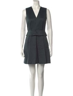 Proenza Schouler A-Line DressGreenPleated AccentsSleeveless with V-NeckConcealed Zip Closure at BackDesigner Fit: Dresses by Proenza Schouler typically fit true to size. Green V-neck Mini Dress For Office, V-neck Sleeveless Dress For Office In Spring, Spring Office Sleeveless V-neck Dress, V-neck Sleeveless Dress For Spring Office Wear, Spring V-neck Sleeveless Office Dress, Accessories Jacket, Shirt Accessories, Proenza Schouler, Shoulder Sweater