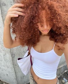 Red Curly Hair, Colored Curly Hair, Dyed Natural Hair, Beautiful Curly Hair, Hairdos For Curly Hair, Curly Hair Inspiration, Mia 3