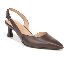 Offering fun, party-ready style, the Dalary slingback pump pairs perfectly with your little black dress or with formal wedding attire. From Naturalizer. Elegant Slingback Pumps With 4-inch Heel For Formal Occasions, Elegant Closed Toe Slingback Pumps With 4-inch Heel, Elegant Slingback Pumps With 4-inch Heel For Work, Elegant Fitted High Heel Slingback Sandals, Classic Party Slingback Sandals With Sculpted Heel, Elegant Slingback Pumps With Padded Heel For Night Out, Classic Slingback Sandals With Sculpted Heel For Party, Elegant Open Toe Slingback Sandals For Work, Elegant Formal Heels For Spring