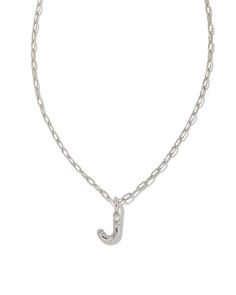 Kendra Scott Crystal Letter Short Pendant Necklace Personalize your everyday look with the Crystal Letter Silver Short Pendant Necklace in White Crystal. Whether you’re rocking your initial or a loved one’s, this sentimental layer is one you’ll keep coming back to again and again. Metal: Rhodium Plated Brass Material: White Crystal Closure: Lobster Claw Length: 16" chain + 3" extender Steve Madden Mules, J Necklace, Short Pendant Necklace, Eyewear Kids, Silver Shorts, Off Shoulder Dresses, Letter Pendant Necklace, Letter J, Again And Again