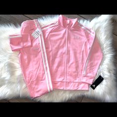 New With Tags Adidas 2pc Tracksuit Girls Size 6 Retails For $54 Firm On Price Unless Bundling Adidas Pink Playwear Sets, Adidas Pink Long Sleeve Sets, Sporty Fitted Sets For Playwear, Adidas Pink Sets For Spring, Pink Adidas Cotton Set, Adidas Pink Spring Set, Adidas Pink Fitted Sets, Adidas Pink Cotton Sets, Pink Cotton Adidas Sets