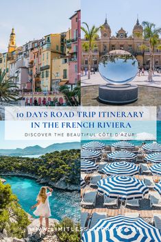 the top 10 days road trip itinerary in the french riviera, france