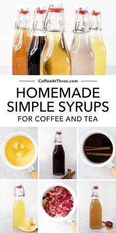 homemade simple syrups for coffee and tea