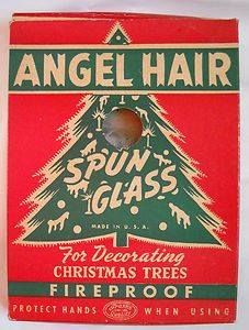 an old box of angel hair christmas tree soap