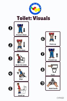 the instructions on how to use toilet for children's health and hygiene purposess