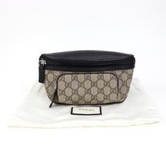 Gucci Gg Supreme Monogram Eden Belt Bag Is Finely Crafted Of Gucci Gg Supreme Monogram On Coated Canvas, With Black Leather Trim, And A Top Crest. The Bag Features A Front And Rear Zipper Pocket And An Adjustable Black Canvas Belt Strap With A Plastic Buckle. The Polished Silver Top Zipper Opens To A Dark Taupe Microfiber Interior. Length: 9 In Height: 5 In Width: 2 In Longest Length: 43 In Product Number: 450946 Made In Italy Gucci Black Belt Bag, Gucci Disco Bag, Gucci Super Mini, Gucci Disco, Gucci Marmont Mini, Gucci Soho Disco, Canvas Belt, Vintage Crossbody Bag, Gucci Crossbody