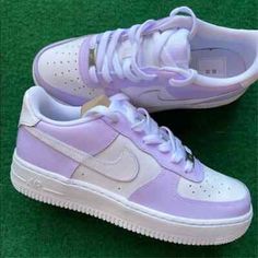 ad eBay - Nike Air Force 1 Custom Hand Painted White Shoes 'Lilac Light Purple' Women Kids - Buy Now, click the link (eBay) Lilac Air Force 1, Nike Shoes Women Purple, Lilac Nike Air Force 1, Puprle Shoes, Cute Clothes Purple, White And Purple Shoes, Quince Shoes Sneakers Purple, Putple Shoes, Purple Custom Air Force 1