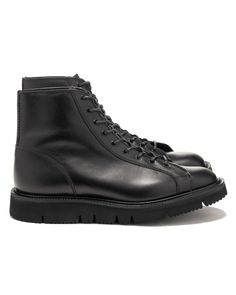 / Tricker's Monkey Boots Black | HAVEN Monkey Boots, Leather Accents, Duck Boots, Goodyear Welt, Black Leather Boots, Boots Black, Lace Up Boots, Scotch, Cow Leather