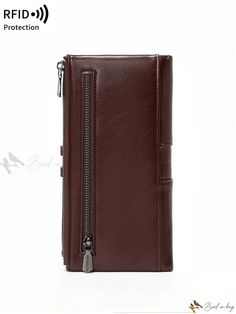 Bird in Bag - Premium RFID Protected Bifold Womens Wallet | Spacious & Stylish Long Leather Wallet with Zipper Closure | Multiple Card Slots, ID Window | Quilted Detail | Securely Holds Credit Cards, IDs, Cash, Cell Phone | Elegant Clutch Bag for Women Brown Bifold Clutch With Zipper Closure, Elegant Clutch, Womens Wallet, Zippered Clutch, Wallets For Women Leather, Money Cash, Storage Pouch, Bird In Bag, Long Wallet