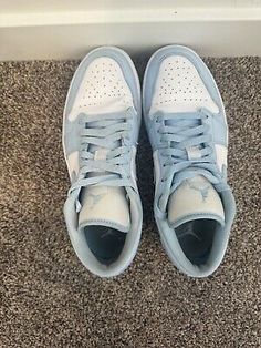 ad eBay - Air Jordan 1’s Ice Blue Size 9.5 Women’s - Buy Now, click the link (eBay) Jordans 1s, Air Jordan 1 Low Women, Jordan 1 Low Women, Low Jordan 1, Air Jordan 1s, Blue Jordans, Air Jordan 1 Low, Jordan 1 Low, Air Jordan 1