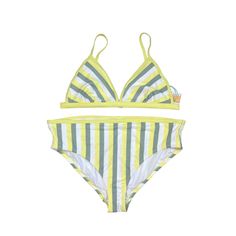 New Kona Sol Striped 2 Piece Bikini Swimsuit Womens 2x Bottom Xl Triangle Top Top Size Xl 16-18 Bottom Size 2x Thanks For Looking! Please Buy Or Bid With Confidence, I Work To Make Sure My Clients Are Happy! I Buy Similar Styles, Trends, Brands And Sizes, Please Add Me As One Of Your Favorite Sellers. New Styles Added Weekly. S68234 63fgwsp52623-8 Top Top, Triangle Top, Gray Yellow, Add Me, Women Swimsuits, 2 Piece, Confidence, Yellow, Women Shopping