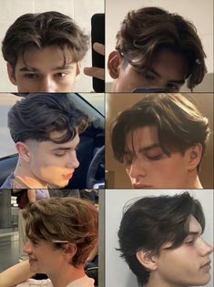 Middle Part On Guys, Middle Parts Hairstyles Men, Short Hairstyles For Man, Faded Middle Part Men, Guys Middle Part Haircut, Men Swept Back Hair, Italian Haircuts Men, Korean Straight Hair Men, 2a Hairstyles Men