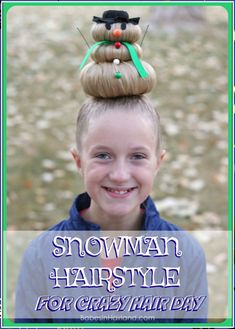 Christmas Hairstyles - Like what you found? Please do not hesitate to visit for more - Click to Visit TODAY! College Christmas, Wacky Hair Days, Crazy Hair Day At School, Easter Hair Bow