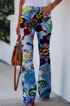 High Rise Flare Pants, Barefoot Sandals Wedding, Custom Jean, Streetwear Sweatpants, Petite Clothes, Wearable Art Fashion, Good Jeans, Sandals Wedding, Casual Sweatpants