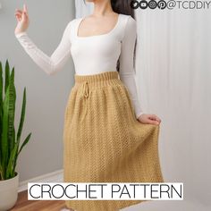 Step into the world of fashion with your own handmade Crochet Midi Skirt. This beginner-friendly crochet creation is not just easy-to-make but also a great way to flaunt your creative prowess. The crochet midi skirt pattern is fully customizable, giving you the freedom to tailor the length and style precisely to your liking. The comprehensive, easy-to-follow photo pattern will guide you through the process, step-by-step, making the experience both enjoyable and worthwhile. This made-to-measure design ensures a unique, perfect fit that hugs your silhouette in just the right way. So whether you're looking to add to your own wardrobe or surprise a loved one with a handmade gift, this crochet midi skirt pattern is the perfect starting point. By the end of the creation process, you will not onl Crochet Maxi Skirt Pattern, Skirt Pattern Crochet, Crochet Midi Skirt, Long Skirt Winter, Maxi Skirt Pattern, Square Skirt, Crochet Maxi Skirt, Crochet Skirt Pattern, Midi Skirt Pattern