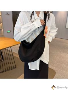 BirdinBag - Womens Fashion Crossbody Bag: Stylish & Spacious Shoulder Bag for Every Occasion Beige Style, Word Wrap, Casual Bags, Messenger Bag, Crossbody Bag, Sleek, Shoulder Bag, Black