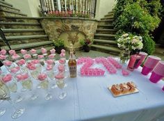 21st birthday decor twenty first pink decor champagne glasses tequila 21st Birthday Party Table Set Up, 21st Birthday Flower Decorations, 21st Elegant Birthday Ideas, 21 Birthday Dessert Table, 21st Birthday Outdoor Party, Pink Birthday Party Aesthetic 21, Decor For 21st Birthday Party, 21st Hotel Decorations, Silver And Pink 21st Birthday