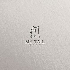 the logo for my tail is shown in black and white