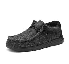 PRICES MAY VARY. Versatile Loafers: This pair of autumn and winter casual shoes is stylish and comfortable, which can handle everything from jeans, chinos to slacks. You can take the shoes as home slippers, work shoes, or travel loafers. Durable and Tough: The woolen fabric upper is wear-resistant, bringing long-lasting durability. You will use this pair of indoor and outdoor slippers for a long time before you need to replace them. Lightweight and Portable: Only 7.2oz weight for one shoe, EVA i Winter Casual Shoes, Mens Slip On Shoes, Elastic Shoe Laces, Outdoor Slippers, Winter Slippers, Home Slippers, Men's Loafers, Slippers Cozy, Penny Loafers