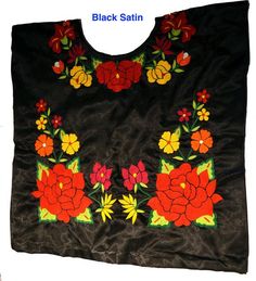 Huipil is a traditional Mexican blouse that is embroidered by hand with unique designs.Colors: Blue and blackOne sizeDimesions: 56 X 56cm | 22 X 22 in Huipil Dress, Red Embroidered Folk Blouse, Mexican Huipil, How To Make Margaritas, Mexican Blouse, Womens Blouses, Traditional Mexican, Blue And Black, Friend Birthday