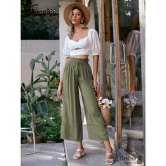 Bohemian Flare Pants, Boho Flare Pants, Openwork Embroidery, Boho Bottoms, Socialite Style, Estilo Boho Chic, Womens Khakis, Boho Pants, Boho Green