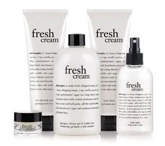 Philosophy Fresh Cream collection - {Favorite Scent Ever… I stockpile this!!!} Fresh Beauty, Favorite Makeup Products, Hair Skin Nails, Oil Diffuser Blends