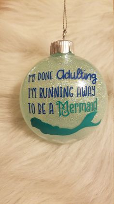 Shatterproof disc shaped Christmas Tree ornament Paw Patrol Christmas, Shatterproof Ornaments, Unique Ornament, Tree Ornaments, Christmas Tree Ornaments, Ornament Decor, Mermaid, Seasonal Decor, Christmas Tree