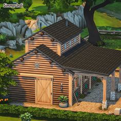 Horse Ranches, 2 Horses, Family Of 6, Diy House Plans, Ranch Farm, Sims Ideas