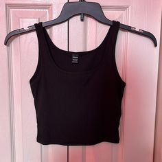 Brand- Shein Size- Small Womens Color- Black Condition- New Never Worn Black Ribbed Cropped Tank Top, Trendy Black Ribbed Tank Top, Trendy Ribbed Black Tank Top, Casual Black Ribbed Tank Top, Trendy Black Ribbed Crop Top, Shein Tops, Cropped Tank Top, Crop Tank, Black Color