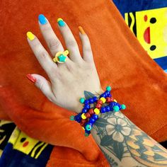 Clown Kandi cuff and ring set clowncore bracelet jewelry accessories  Handmade clown style Kandi crown cuff and ring set in primary colors  Tags; clown clowncore kidcore weirdcore pony beads rave rainbow kandi kid jewelry accessories Rainbow Retro Jewelry For Gift, Retro Rainbow Jewelry For Gifts, Retro Rainbow Jewelry Gift, Retro Rainbow Colored Jewelry Gift, Retro Handmade Plastic Jewelry, Funky Adjustable Colorful Jewelry, Colorful Adjustable Artsy Jewelry, Funky Adjustable Jewelry For Gifts, Playful Rainbow Jewelry For Festivals