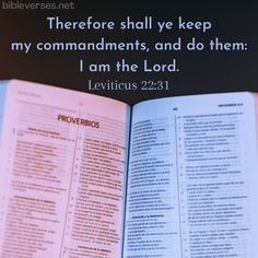 Bible - Verse Leviticus 22:31 Keep My Commandments, Honor God, John 8 12, Luke 9, Trust God, Holy Spirit