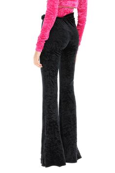 92% Polyester 8% Elastane Luxury Wide Leg Bottoms For Night Out, Luxury High Waist Pants, Luxury Trousers For Fall, Luxury Wide Leg Bottoms For Fall, Luxury Full Length Bottoms For Evening, Luxury Full Length Evening Bottoms, Fitted Full-length Luxury Pants, Luxury Full-length Bottoms For Party, Luxury Fitted Wide Leg Pants For Fall